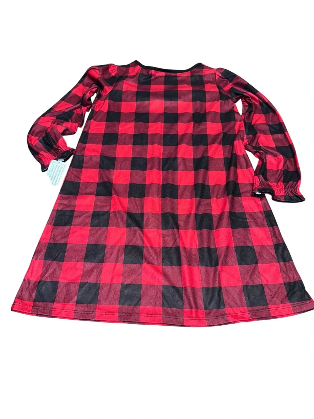 WonderShop Red Buffalo Plaid Kids Pajama gown
